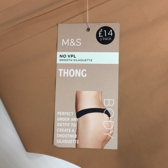 New M&S NO VPL Smooth Silhouette THONG Underwear Lingerie - Rich Amber. … - Picture 2 of 5